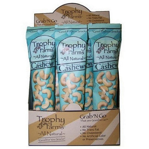 Trophy Farms, Cashews, 12 Count Trophy Farms