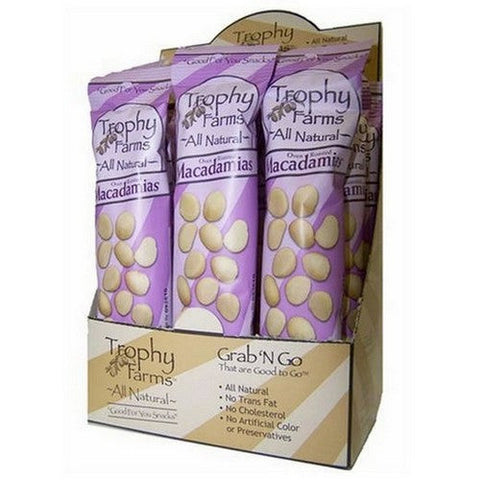 Trophy Farms, Macadamias, 12 Packets Trophy Farms