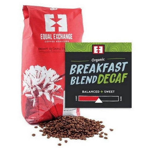 Equal Exchange, Organic Breakfast Blend Decaf Whole Bean Coffee, 5 lb Equal Exchange