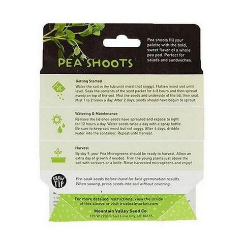 Handy Pantry, Pea Shoots Microgreen Kit, 1 Count Handy Pantry