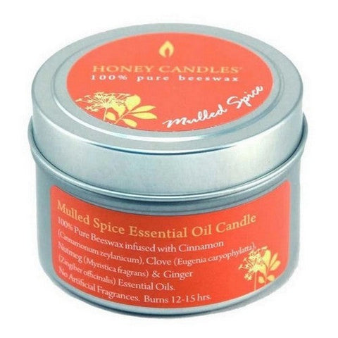 Honey Candle Co., Mulled Spice Essential Oil Beeswax Candle, 3 Oz Honey Candle Co.
