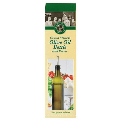 Fantes, Green Olive Oil Bottle, 17 Oz Fantes