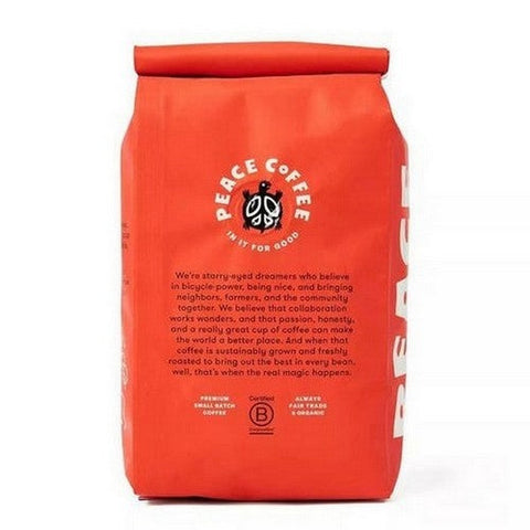 Peace Coffee, Organic Fair Trade Twin Cities Blend Dark Roast Ground Coffee, 12 Oz Peace Coffee