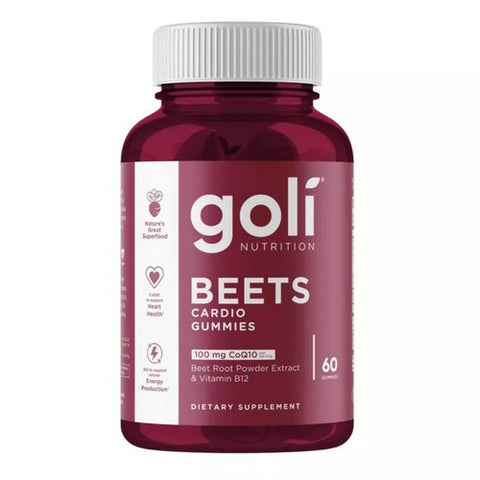 Beets Cardio Vegan Vitamin Gummies 60 Count by Goli Nutrition