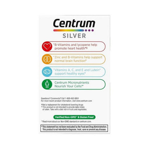 Centrum, Silver Adults 50+ Multivitamin, 125 Tablets Centrum
