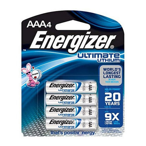 Energizer, Lithium AAA Batteries, 4 Each Energizer
