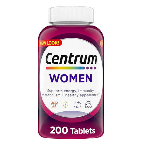 Centrum, Women Multivitamin And Multimineral Supplements, 200 Tabs Centrum