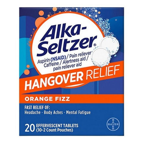 Alka-Seltzer, Hangover Relief Formulated For Fast Relief Of Headaches Body Aches and Mental Fatigue, 20 Tabs Alka-Seltzer