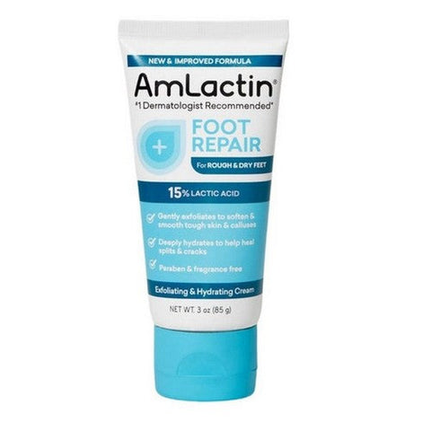 Amlactin, Foot Repair 15% Lactic Acid Foot Cream, 3 Oz Amlactin