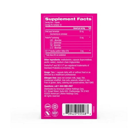 Florajen, Triple Action Probiotic, 30 Capsules