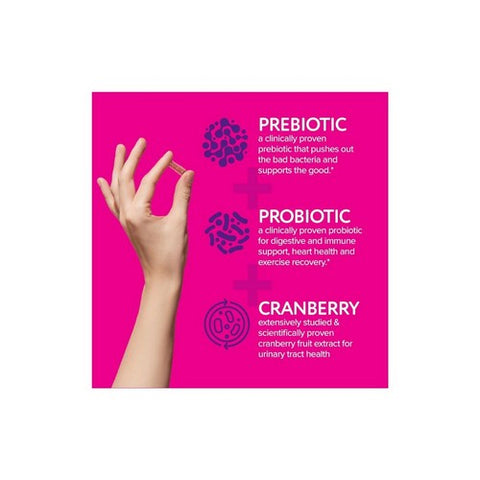 Florajen, Triple Action Women's Pre Plus Probiotic Plus Cranberry, 30 Caps