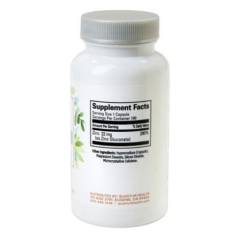 Quantum Health, Zinc Immunity Boost, 22 Mg, 120 Caps Quantum Health