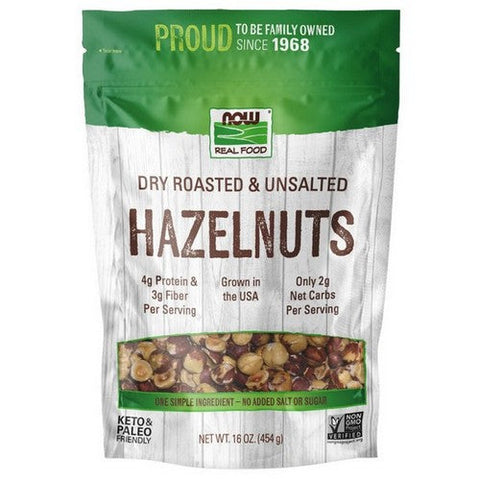 Now Foods, Hazelnuts Dry Roasted And Unsalted, 16 Oz Now Foods