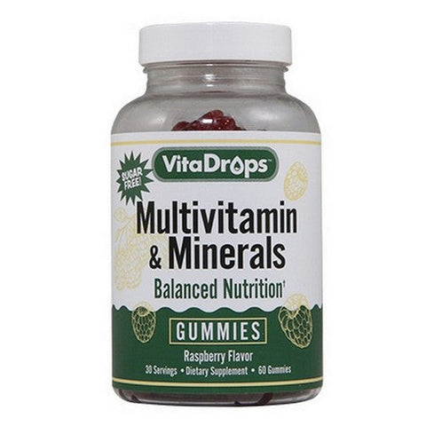 Vitadrops, VitaDrops Sugar Free Multivitamin & Minerals, 60 Gummies Vitadrops