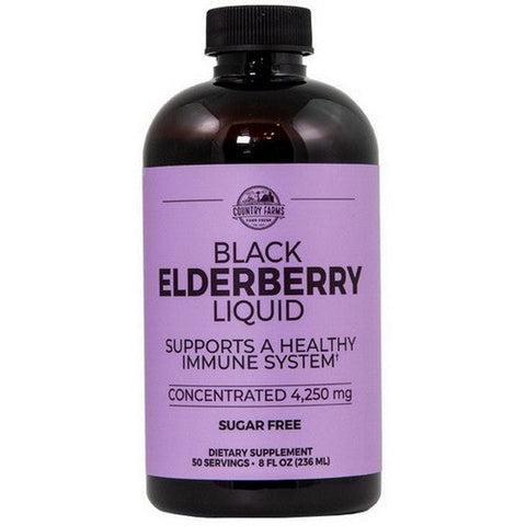 Garden Greens, Elderberry Liquid, 8 Oz Garden Greens