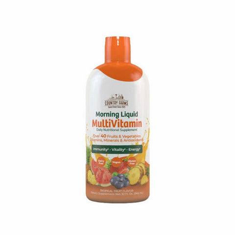 Country Farms, Morning Liquid Multivitamins, 32 Oz Country Farms