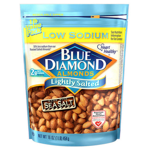 Blue Diamond, Almonds Lightly Salted, 16 Oz(Case Of 6) Blue Diamond