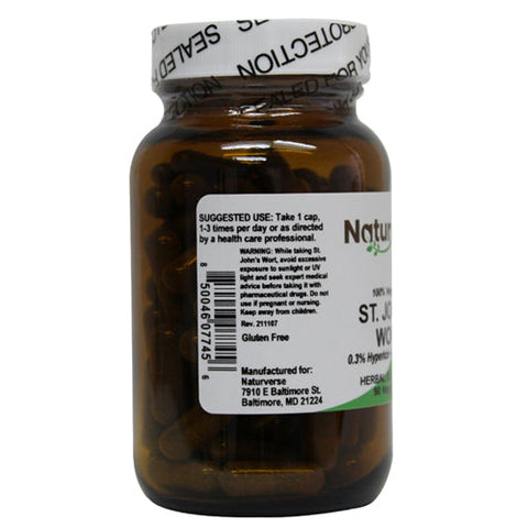 Naturverse, St. John's Wort Powder Capsules, 90 VegCaps Naturverse
