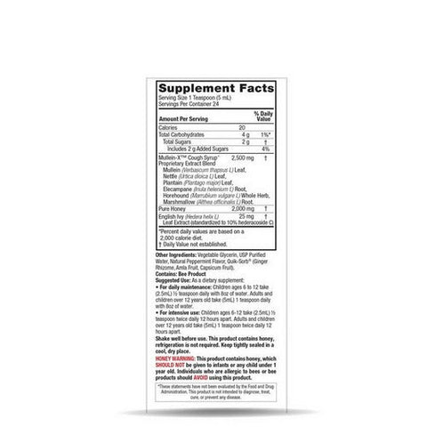 Nature's Answer, Natural Mullen-X Cough Syrup Multi-System, 4 Oz Nature's Answer