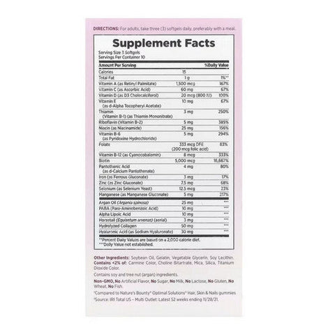 Nature's Bounty, Hair Skin And Nails Extra Strength Biotin, 30 Count Nature's Bounty