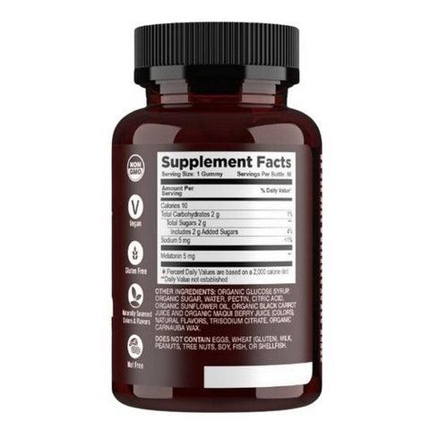 Yum-V's, Strong Earth Organic Gummies Melatonin, 5 Mg, 60 Gummies Yum-V's