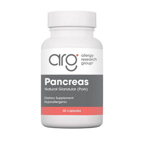 Nutricology/ Allergy Research Group, Pancreas Natural Glandular (Pork), 60 Caps Nutricology/ Allergy Research Group