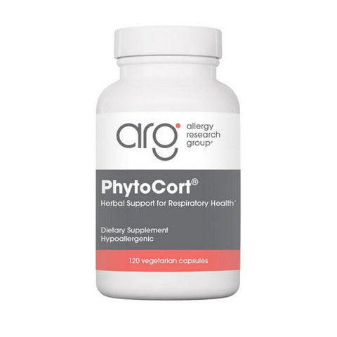 Nutricology/ Allergy Research Group, PhytoCort Herbal Support For Respiratory Health, 120 Veg Caps Nutricology/ Allergy Research Group