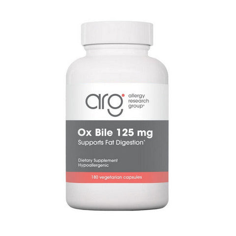 Nutricology/ Allergy Research Group, Ox Bile Essential For Fat Digestion, 125 Mg, 180 Veg Caps Nutricology/ Allergy Research Group