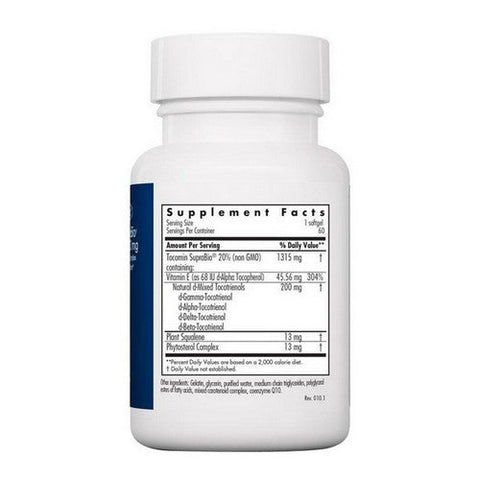 Nutricology/ Allergy Research Group, Tocomin SupraBio Tocotrienols, 200 Mg, 60 Softgels Nutricology/ Allergy Research Group
