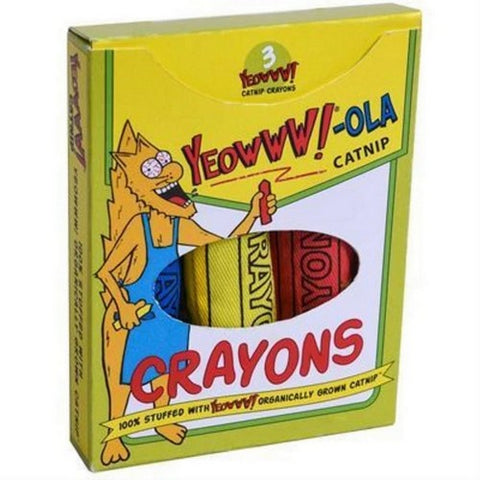 Duckyworld Products, Yeowww!-Ola Catnip Crayons, 3 Count Duckyworld Products