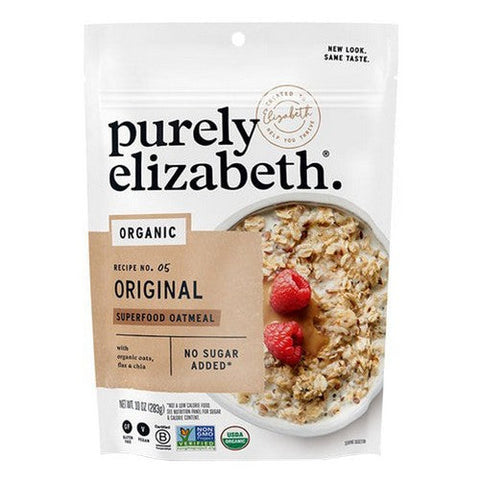Purely Elizabeth, Organic Superfood Original Oatmeal Pouch, 10 Oz (Case Of 6) Purely Elizabeth