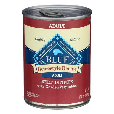 Blue Buffalo, Homestyle Recipe Natural Adult Beef Dinner With Garden Vegetavle Wet Dog Food, 12.5 Oz (Case Of 12) Blue Buffalo