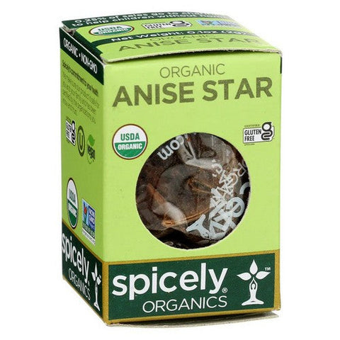 Spicely Organics, Organic Anise Star Pods, 0.1 Oz (Case Of 6) Spicely Organics