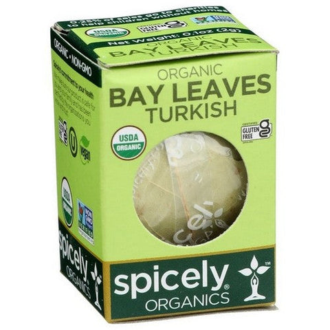 Spicely Organics, Organic Bay Leaves Turkish, 0.1 Oz (Case Of 6) Spicely Organics