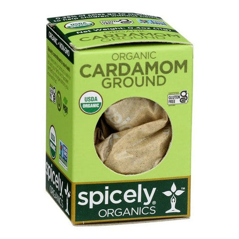 Spicely Organics, Organic Cardamom Ground, 0.4 Oz (Case Of 6) Spicely Organics