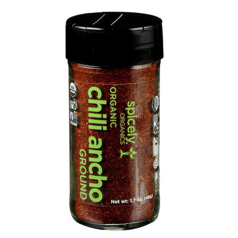 Spicely Organics, Organic Chili Ancho Ground, 1.7 Oz (Case Of 3) Spicely Organics