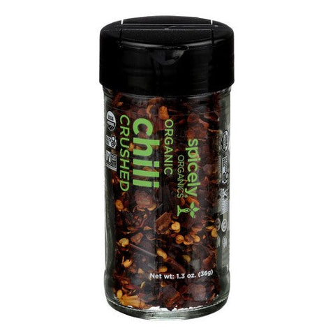 Spicely Organics, Organic Chili Pepper Crushed, 1.3 Oz (Case Of 3) Spicely Organics