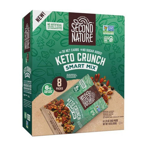 Keto Crunch Smart Mix Nut Medley 10 Oz (Case Of 6) by Second Nature