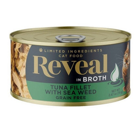 Reveal, Tuna Fillet With Seaweed In Broth Can, 2.47 Oz (Case Of 24) Reveal