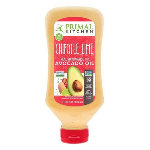 Primal Kitchen, Squeeze Chipolte Lime Real Mayo With Avocado Oil, 17 Oz (Case Of 6) Primal Kitchen