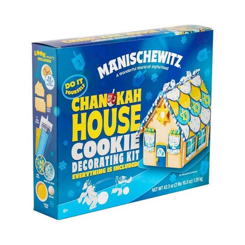 Manischewitz, Chanukah House Vanilla Cookie Decorating Kit, 42 Oz (Case Of 6) Manischewitz