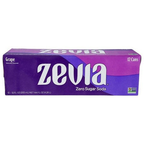 Zevia, Grape Soda Zero Calorie, 144 Oz (Case Of 2) Zevia