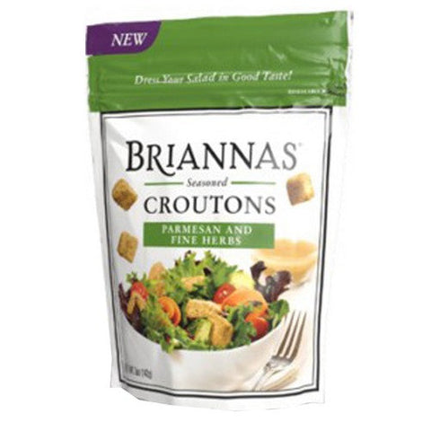 Briannas, Croutons Parmesan And Fine Herb, 5 Oz (Case Of 6) Briannas