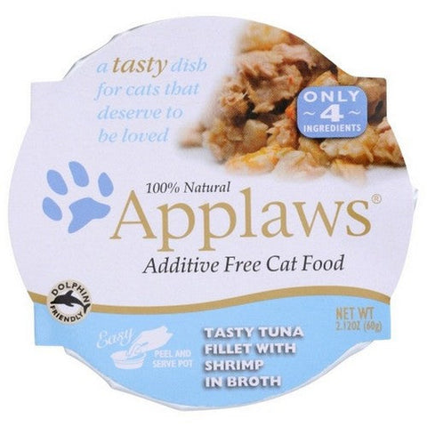 Applaws, Easy Peel Tuna Fillet For Cat Food, 2.12 Oz(Case Of 10) Applaws