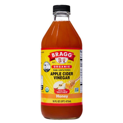Bragg, Original Apple Cider Honey Vinegar, 16 Oz(Case Of 12) Bragg
