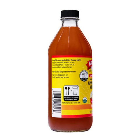 Bragg, Original Apple Cider Honey Vinegar, 16 Oz(Case Of 12) Bragg