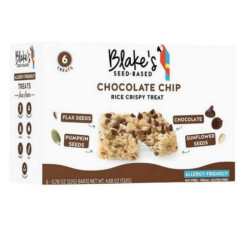 Blakes Seed Based, Crispy Treats Chocolate Chip, 4.68 Oz(Case Of 6) Blakes Seed Based
