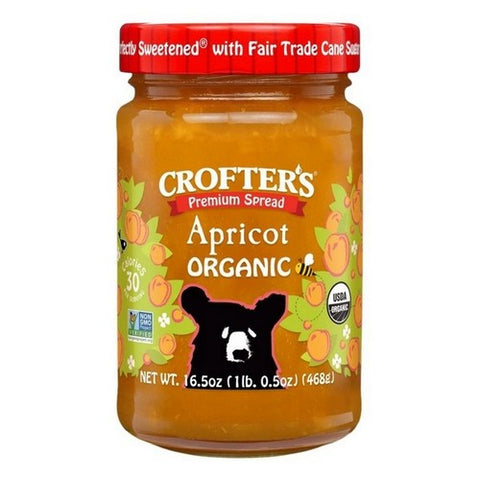 Crofters, Organic Fruit Spread Apricot, 16.5 Oz(Case Of 6) Crofters