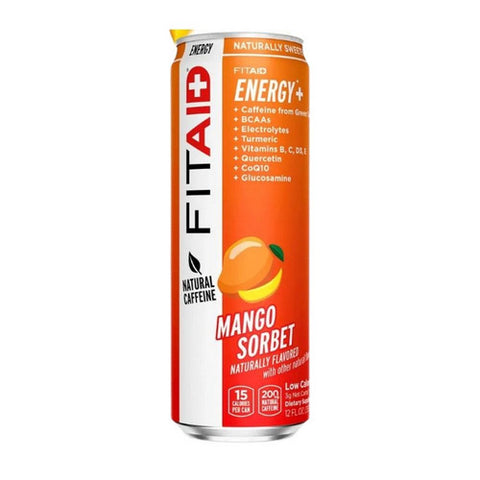 Lifeaid Beverage, Fitaid Energy Plus Sports Recovery Mango Sorbet, 12 Oz(Case Of 12) Lifeaid Beverage