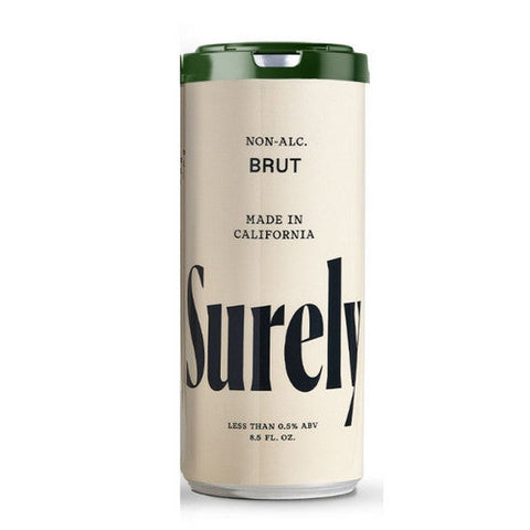 Surely, Non Alcoholic Brut Can, 34 Oz(Case Of 6) Surely